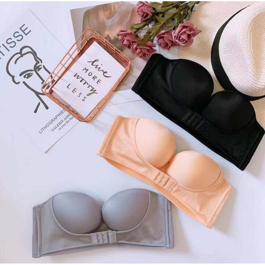 QQ Sugar Bra Wanita Dengan Model Tanpa Tali Strap Dan Bahan Non-slip Bergaya Sexy bh-5