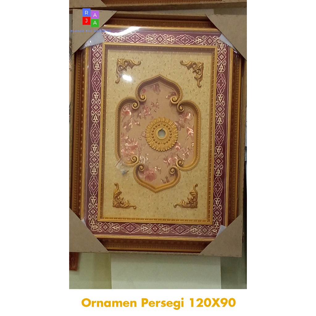 Ornamen Plafon Ukuran Besar 120 X 90 Untuk Dudukan Lampu STOK TERBATAS