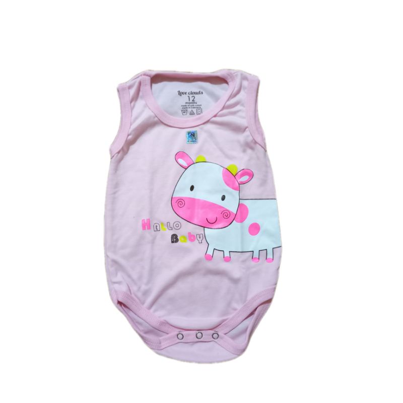 jumper bayi lucu/ baju bayi lucu-Kutung pink sapi