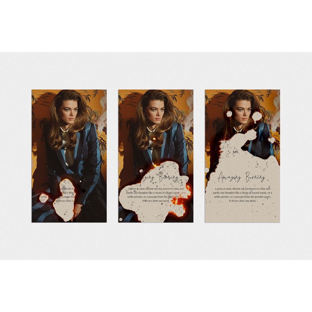 Burning Stories Template - Photoshop