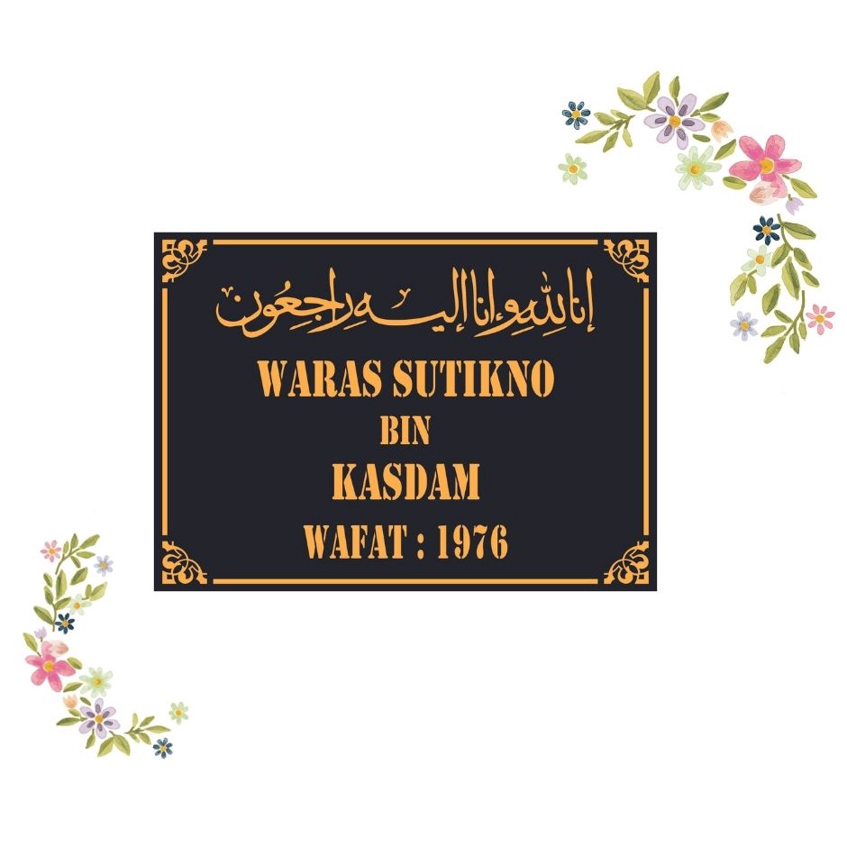 Nama Nisan Akrilik/Batu Nisan/