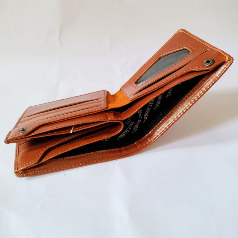 Dompet cowok | Dompet Lipat kulit Sapi Pria | Dompet 4 Ruang | Dompet pendek | Dompet kulit Levi's Asli Tahan Api | Dompet Kancing Dalam Dompet 3D Dompet 3 Dimensi 3in1