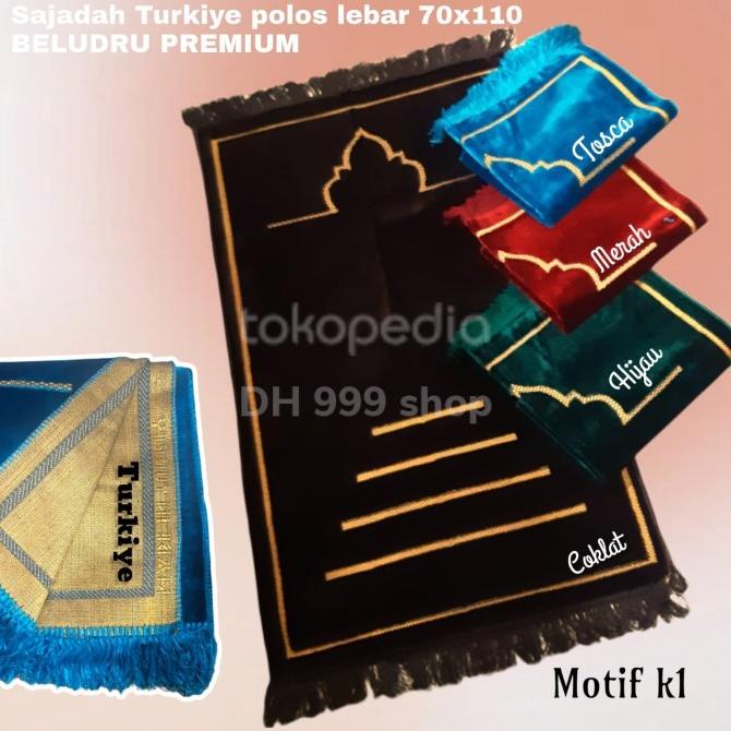 Sajadah Turkey Polos Tebal