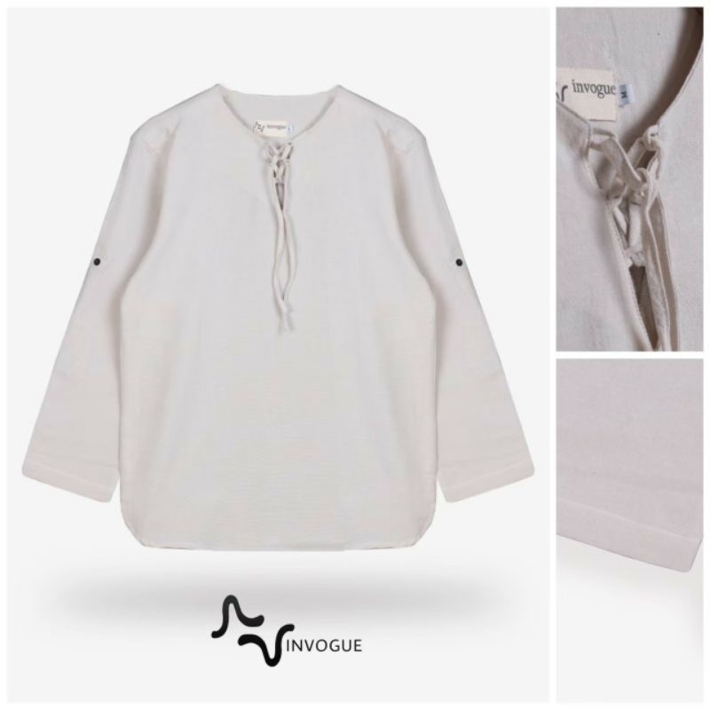 Kemeja Pria Jiwana Linen Lengan Panjang | Kemeja Polos Putih Oversize  Pria Terbaru Dan Trlaris