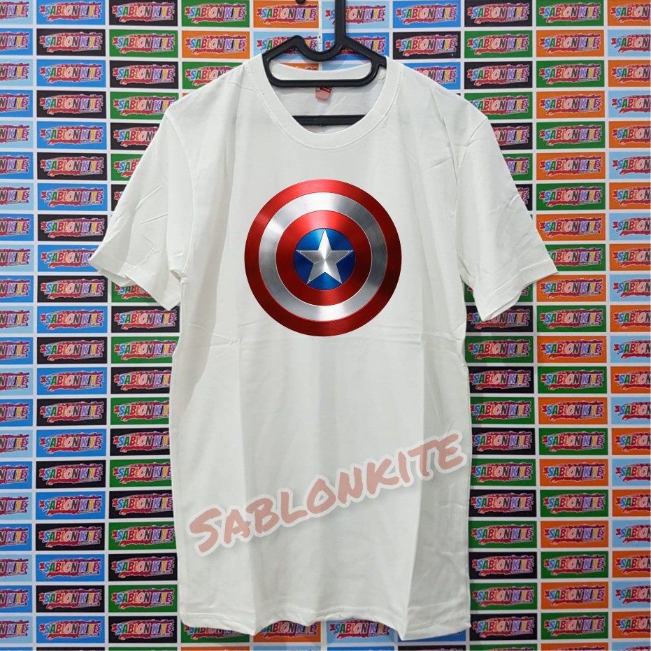 MURAH!!! KAOS CAPTAIN AMERICA1 BAHAN KAOS COMBED 30S