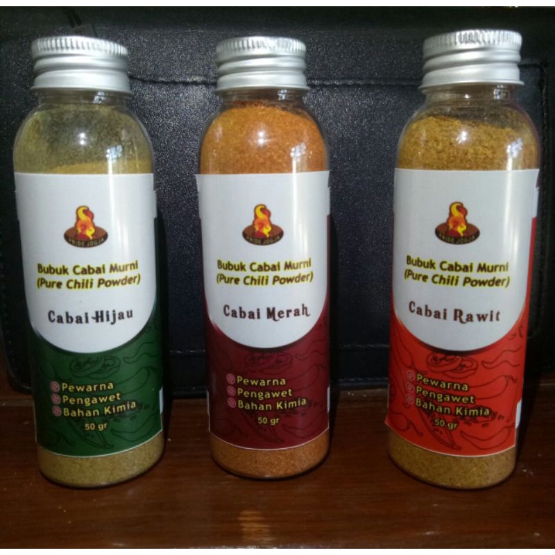 

Paket Bubuk Cabai (Merah, Rawit, Hijau)