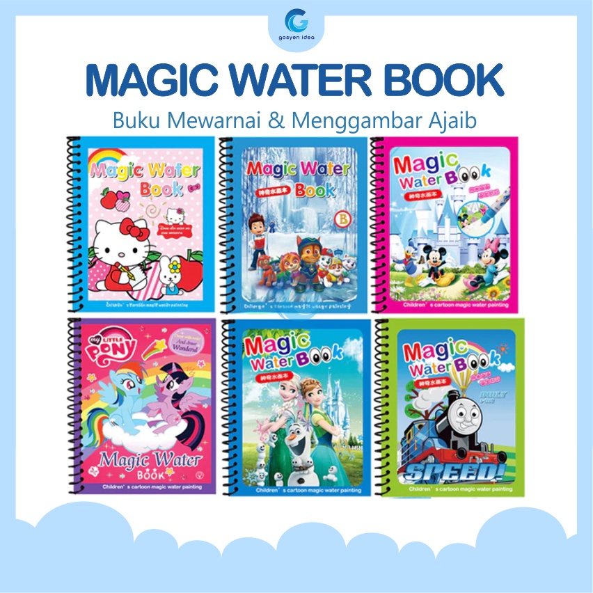 

Magic Water Book Pulpen Tinta Air Buku Gambar Air Ajaib Anak Buku Warna Anak