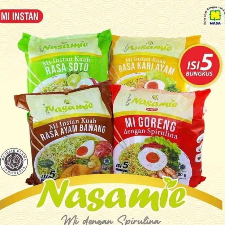 

NasaMie - Original NASA - Tanpa Bahan Pengawet - Ada 4 Varian - Ayam Bawang - Soto - Kari - Goreng