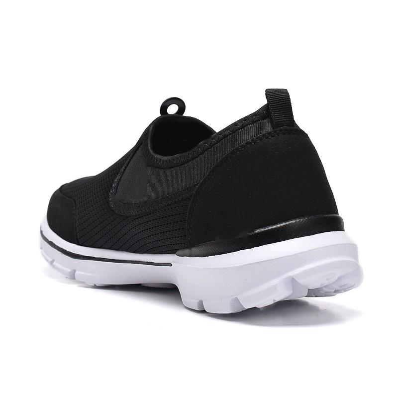 Phoenix Denzel Sepatu Slip On Pria - Black White