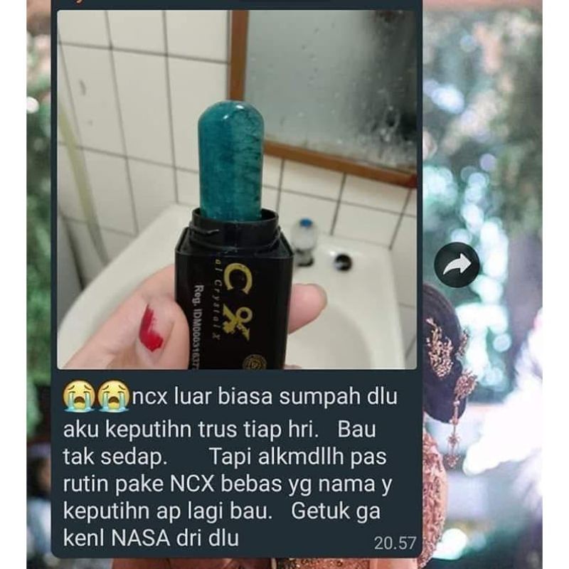 COD FREEONGKIR NCX Crystal x ori Nasa solusi keputihan