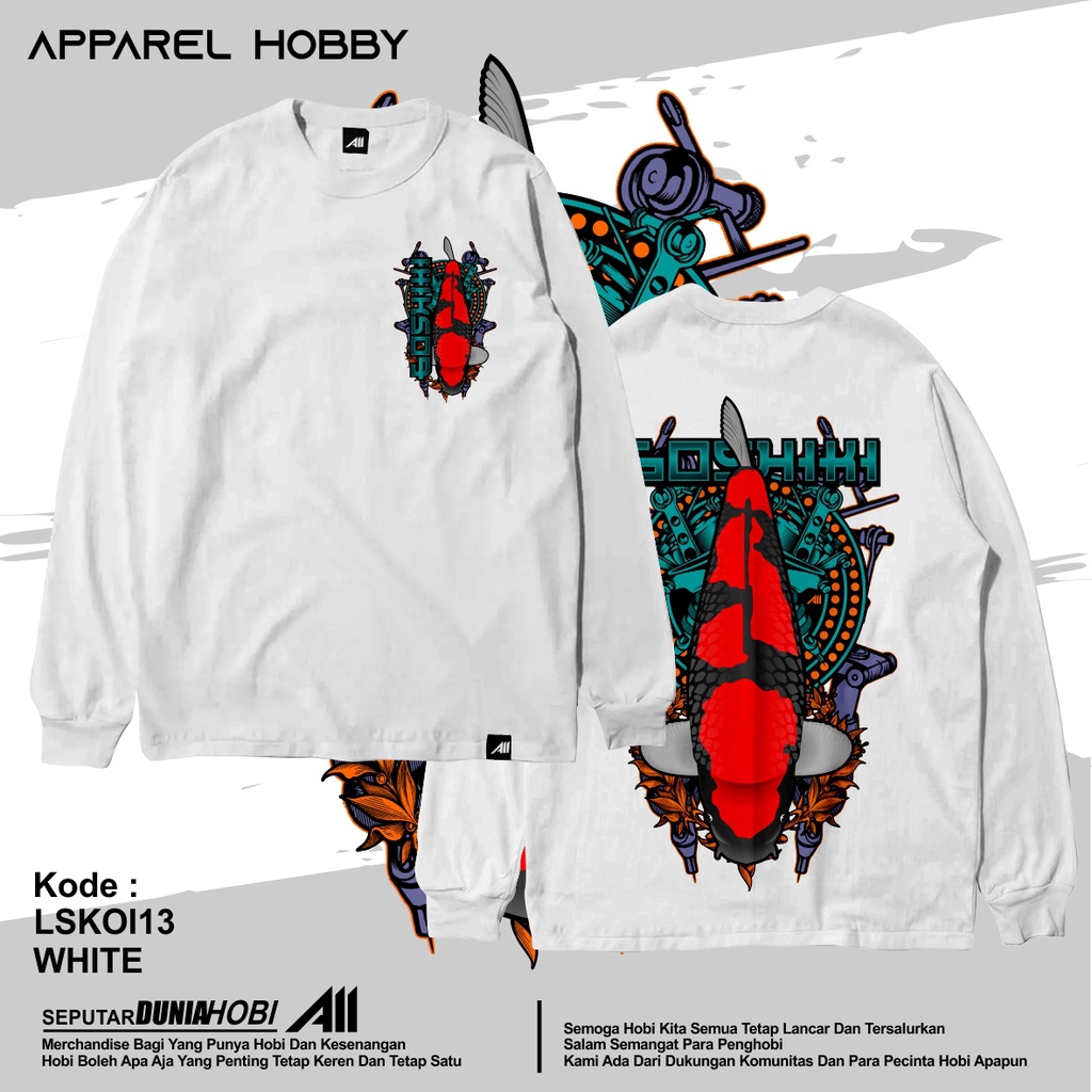 KAOS IKAN KOI GOSHIKI KOI13 WHITE TSHIRT