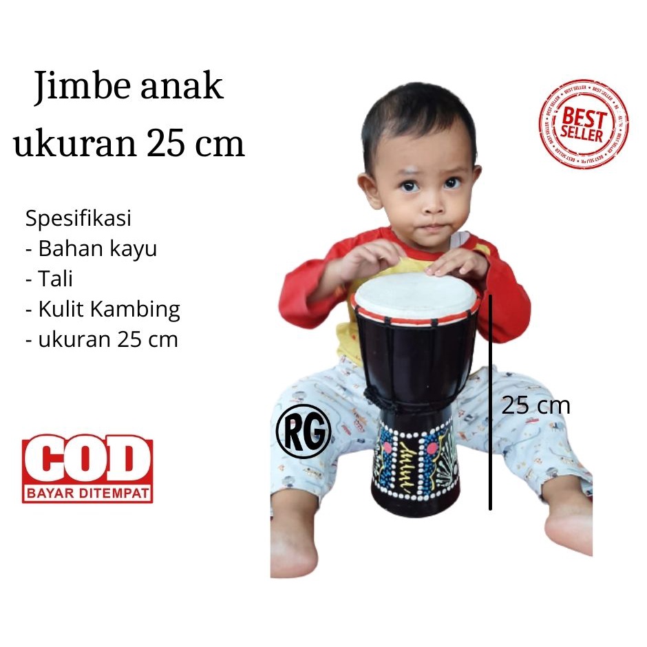 jimbe mainan  anak gendang anak murah ketipung jimbe anak gendang musik tradisional jimbe alat music