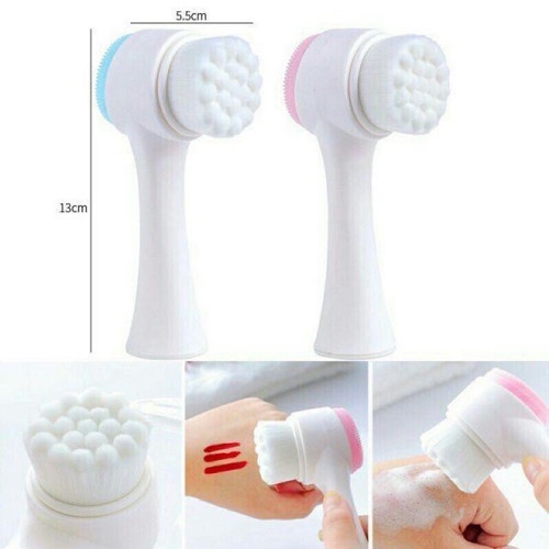 Alat Cuci Wajah Pembersih Wajah Silicone 2in1 Face Brush Silicone