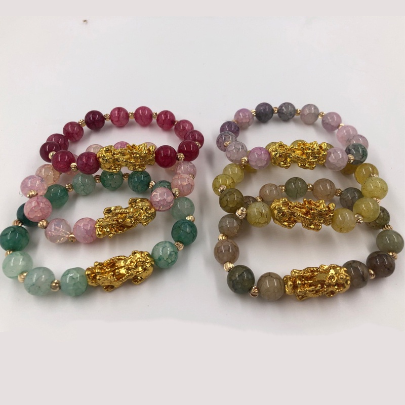 35 styles of sand gold pixiu six-character mantra obsidian transfer beads evil spirits lucky men's and women's bracelet bracelet factory wholesale in stock