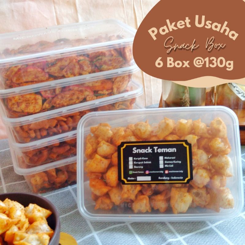 

Paket Usaha Reseller Jajanan Cemilan Kemasan Box