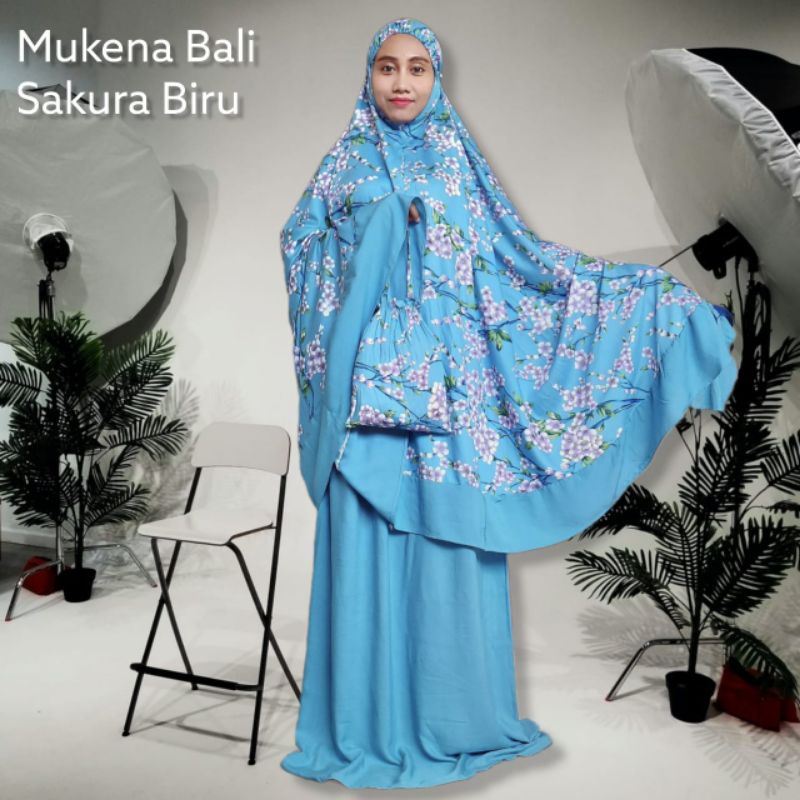 MUKENA BALI MOTIF ATAS KATUN RAYON