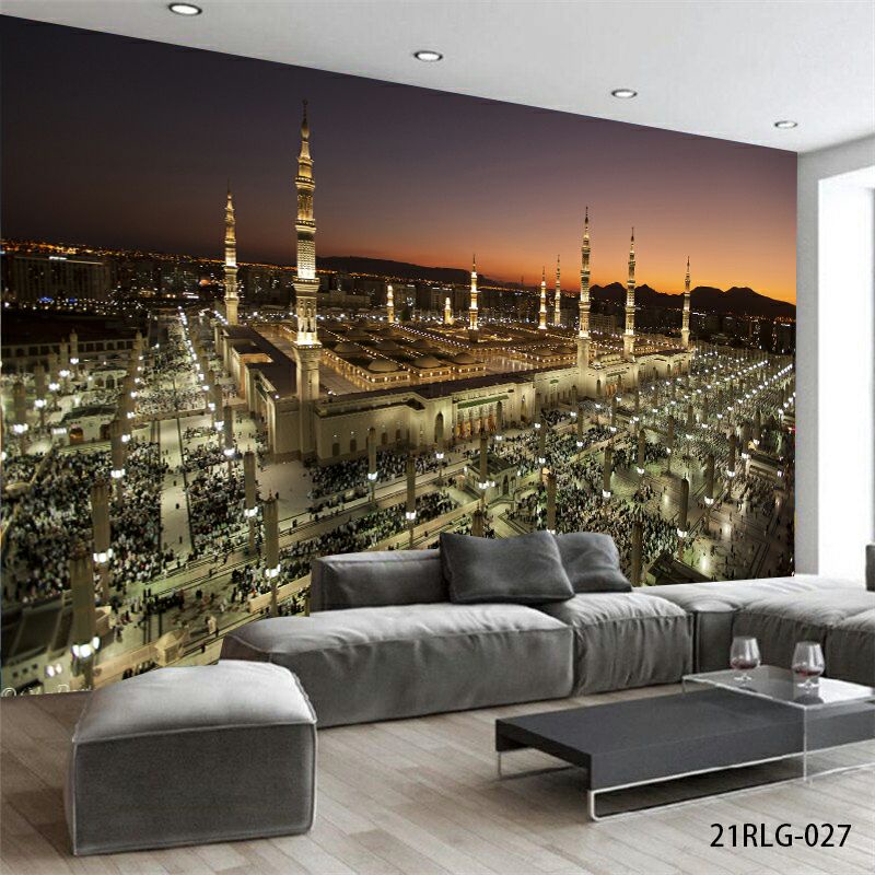 Wallpaper Dinding 3D Custom Islami Masjid Nabawi (21RLG-027)