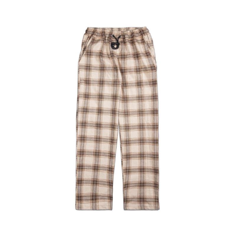 Tartan white creamy- tartan pants- celana tartan- celana panjang- 4cm store- 4cmstore