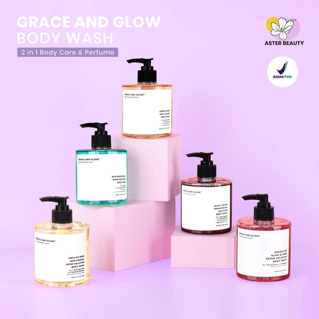 Jual Grace And Glow Black Opium Brightening Booster Pear and Freesia