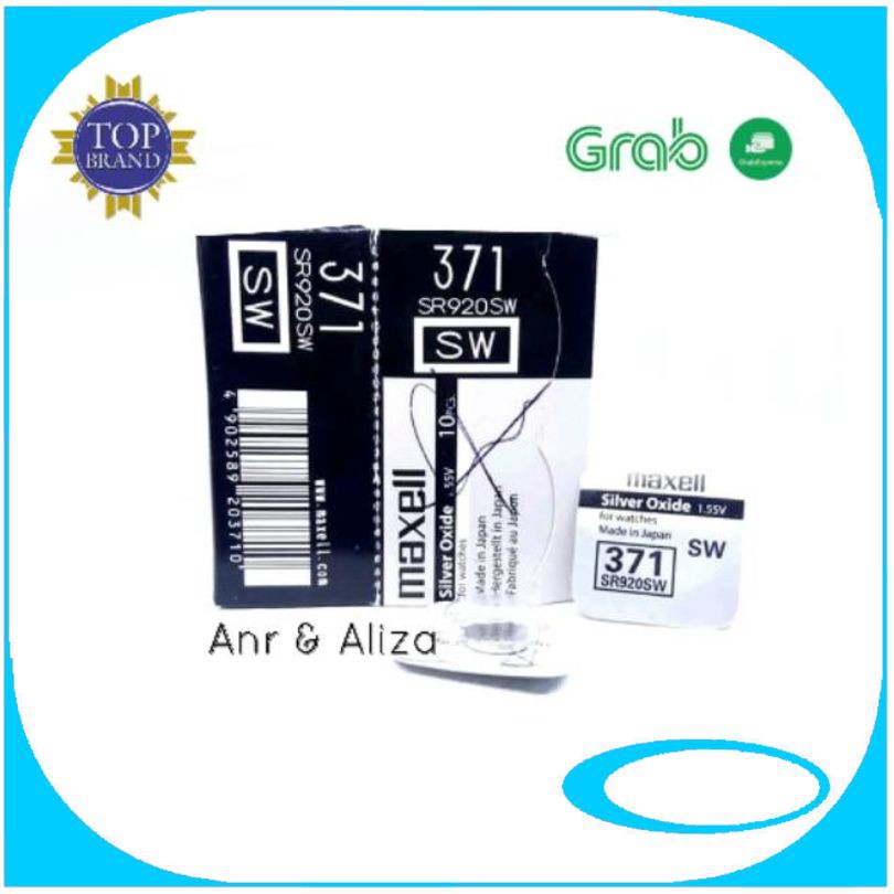 Maxell 371 Maxel SR920SW Original Baterai Batre Battery Jam Tangan
