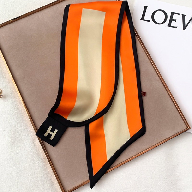 &quot;Herera&quot; Scarf Instan Pita, Scarf Leher, Scarf Tas, Bahan High Grade Silk Immitation