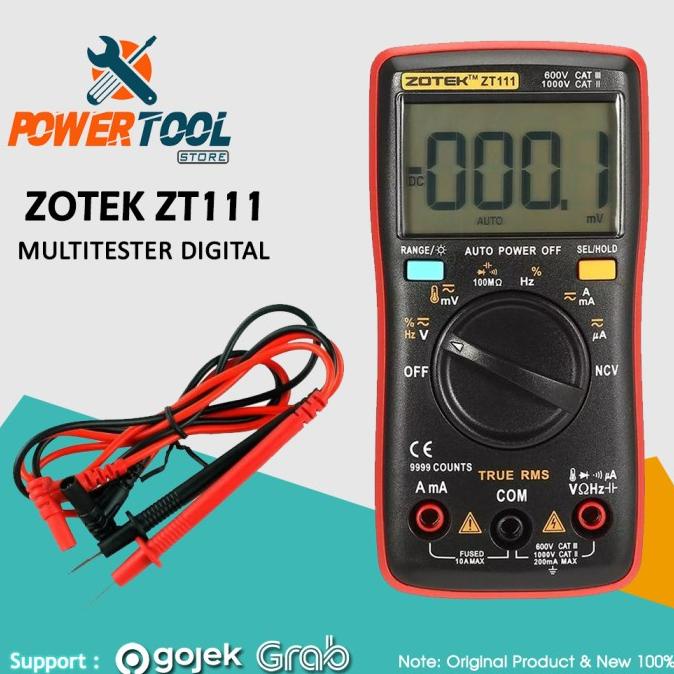 ZOTEK MULTIMETER / AVOMETER DIGITAL / MULTITESTER DIGITAL (ZT111)