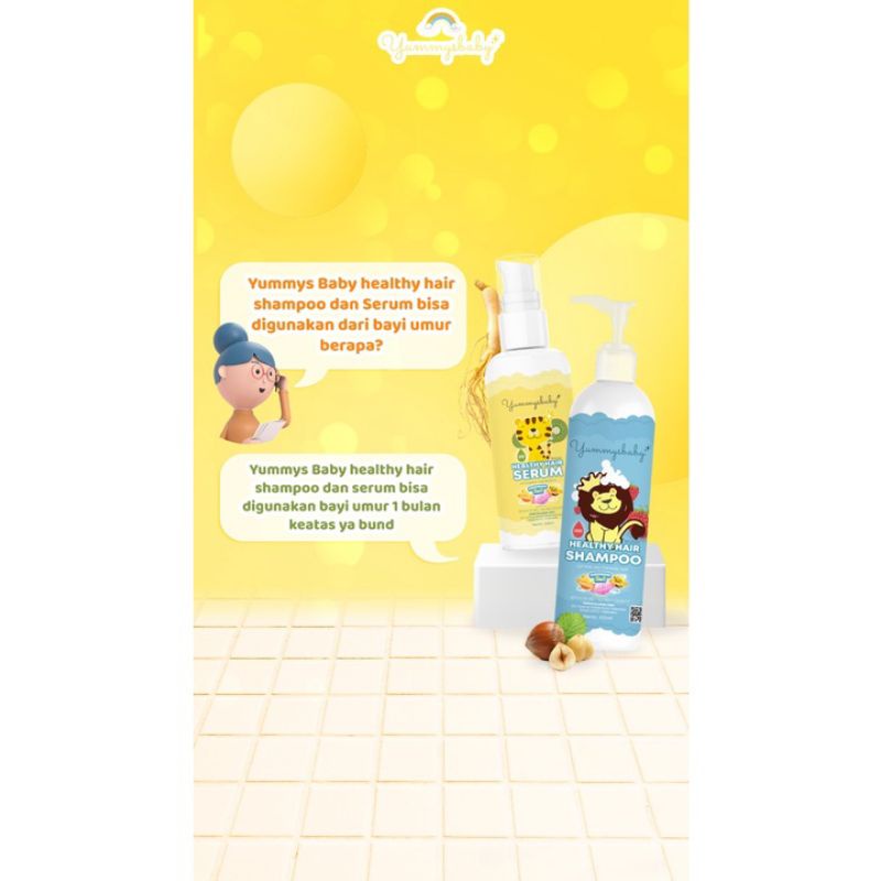 Yummys Baby Hair Shampoo 100 ml dan Serum 60 ml