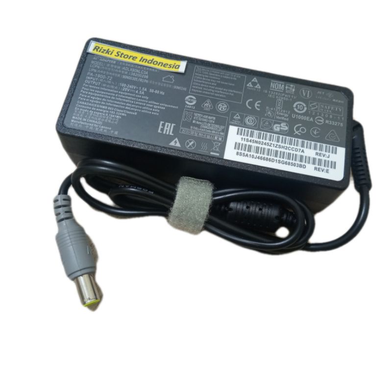 Adaptor Charger Laptop Lenovo T410 T420 T430 T430S X201 X220 X230 X60 X61 R60 T60 T61 Z60 20V-3.25A