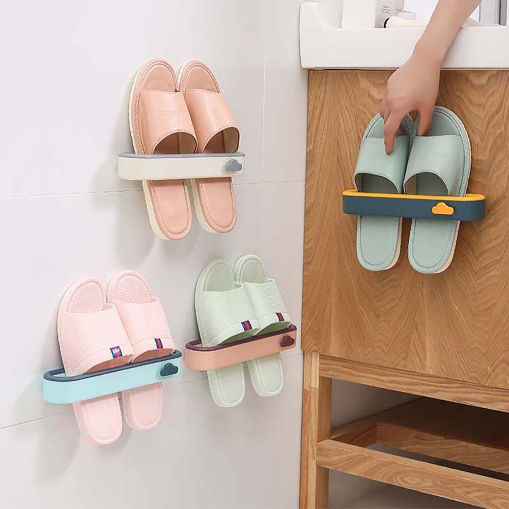 【 ELEGANT 】 Rak Sepatu Hemat Tempat Seamless Slipper Organizer Gadget Dapur Olahraga Shoes Home Slipper Rack