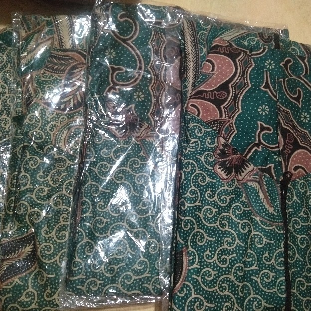 Tunik Zipper Teratai Lawasan Baju Batik Kantoran Wanita Casual Formal Seragaman Katun Halus Premium