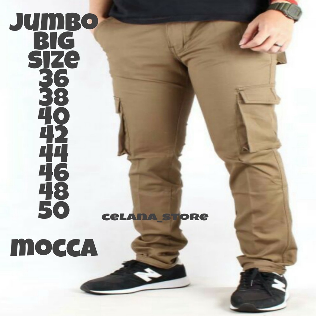 CELANA CARGO BIG SIZE 36-50/CELANA CARGO PANJANG UKURAN JUMBO/CELANA BIG SIZE/CELANA CARGO TERMURAH/CELANA CARGO JUMBO