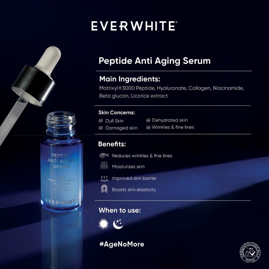 ❤️ Cloudy ❤️ EVERWHITE PEPTIDE Anti Aging Serum 15Ml/ PEPTIDE Eye Cream 10gr