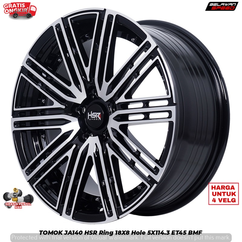 PELAK VELG RACING RING 18 MOBIL CHEVROLLET TRAX BRV HRV CAMRY XPANDER R18 HSR TOMOK