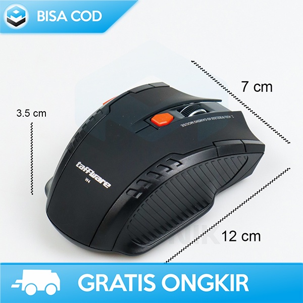 MOUSE FANTECH GAMING 2.4 GHZ NANO AMBIDEXTROUS NIRKABEL BY TAFFWARE W4