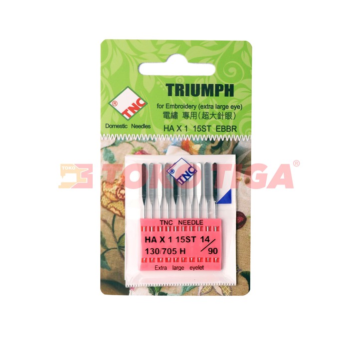 Jarum Triumph/TNC HAX1 15ST EBBR Bordir Embroidery (Mesin Portable)