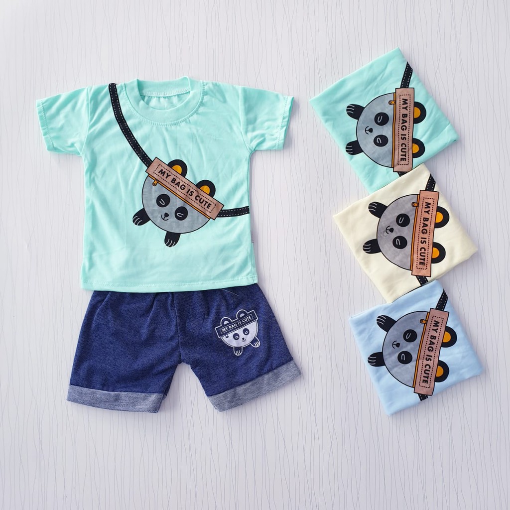 setelan pakaian anak  laki-laki  usia 0-12 bulan / baju anak cowo &lt; 1 tahun
