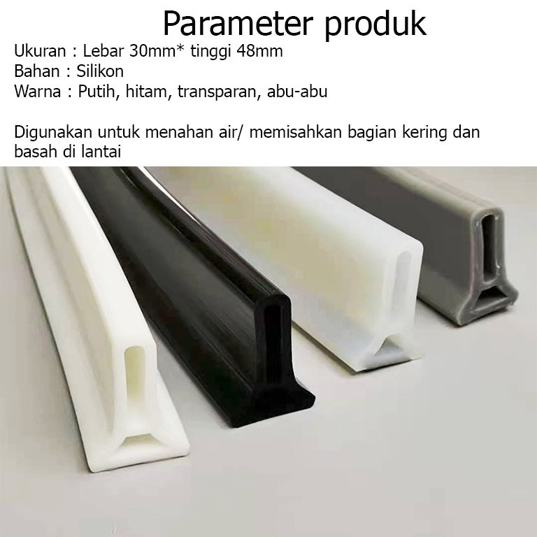 Pembatas Air Kamar Mandi Washtafel Bahan Silikon Seal Pembatas