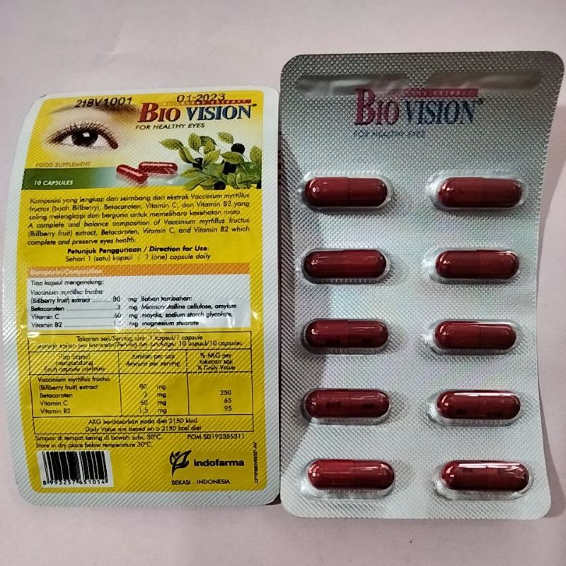 BIO VISION/Kapsul Bio Vision/Suplemen Kesehatan Mata/BioVision 10's
