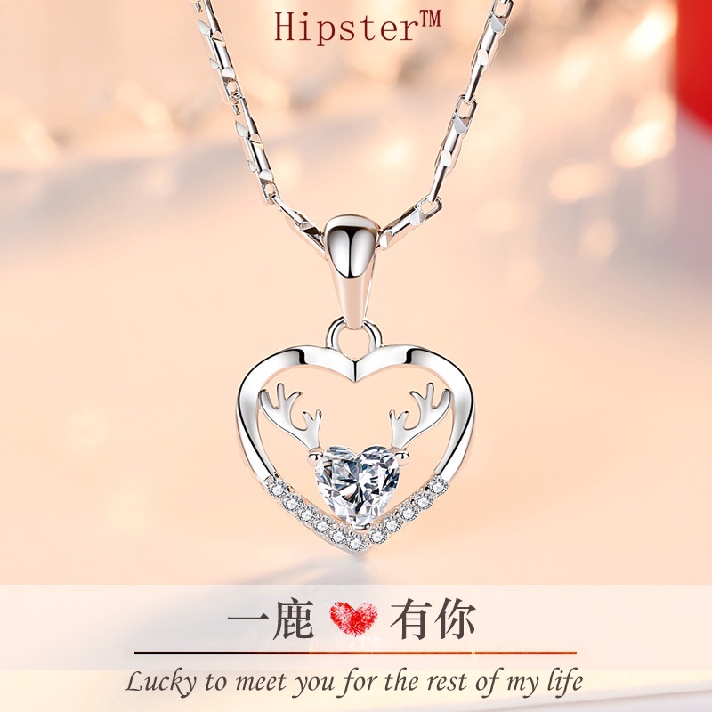 New 925 Silver Necklace Women's Jewelry Pendant