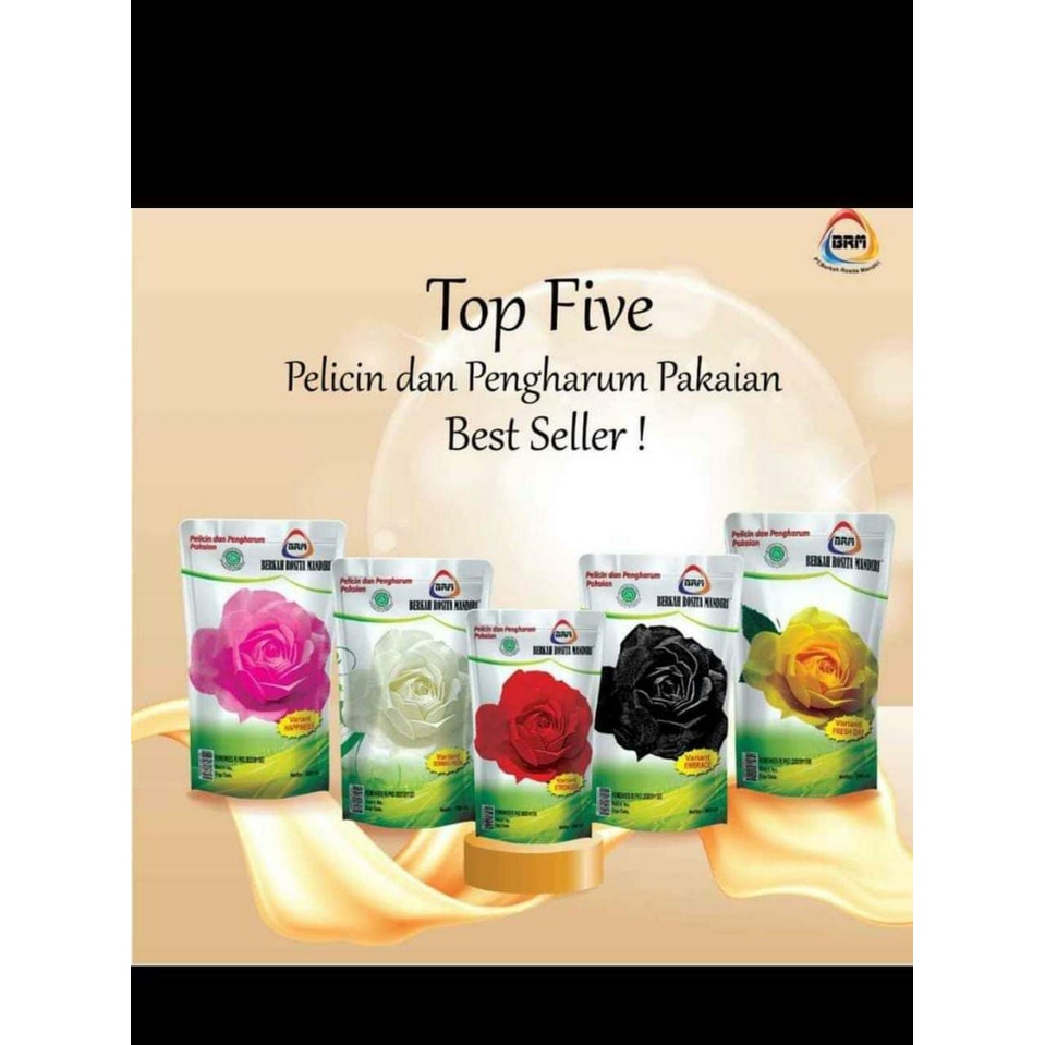 BRM Parfum Laundry/Mawar Super Laundry/Pelicin & Pengharum Pakaian/
