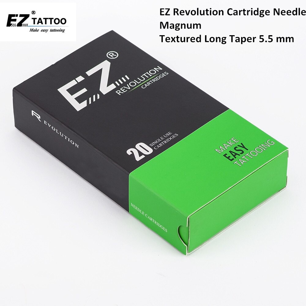 

PRODUK IMPORT EZ Revolution Cartridge Needles #12 (0.35 mm) Magnum Textured L-Taper 5.5 mm for