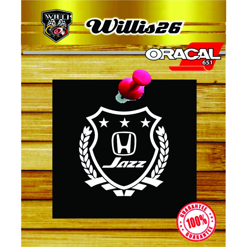 Promo Sticker Stiker Kaca Depan Belakang Mobil Honda Jazz Windshield