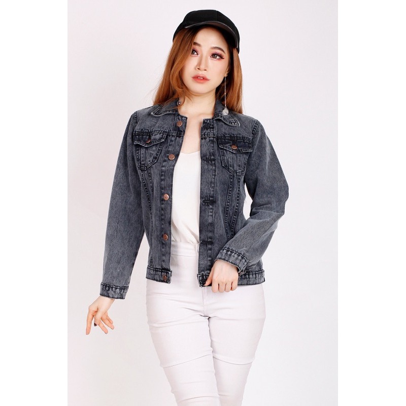 [SIZE M-XXXL] 3 WARNA - LEXY Denim Jacket Snow / Bigsize Jacket Jeans