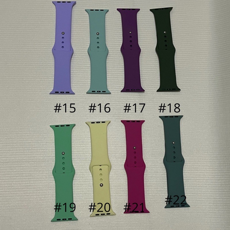 STRAP LENGKAP 28 WARNA UNTUK WATCH BAHAN SILIKON UKURAN 38 40 42 44MM