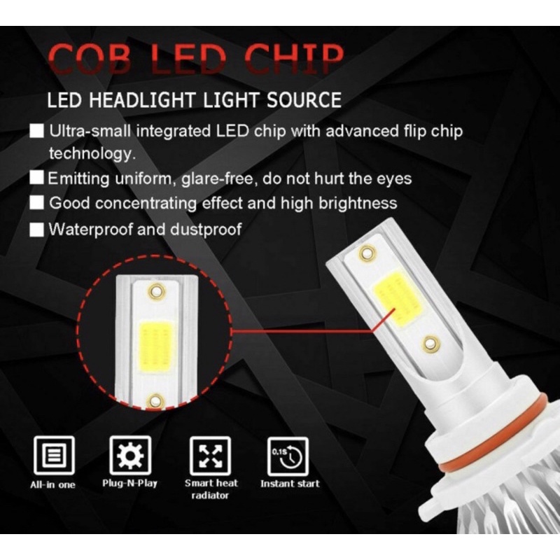 ORIGINAL LAMPU LED MOBIL HEADLIGHT LAMPU UTAMA MOBIL C6 H4 C6 H11 36watt| LAMPU MOBIL FOGLAMP H11 | LAMPU UTAMA MOTOR H4