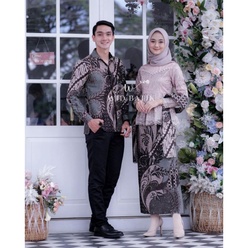 BAJU COUPLE KEBAYA BROKAT / BAJU KONDANGAN / BAJU TUNANGAN ...