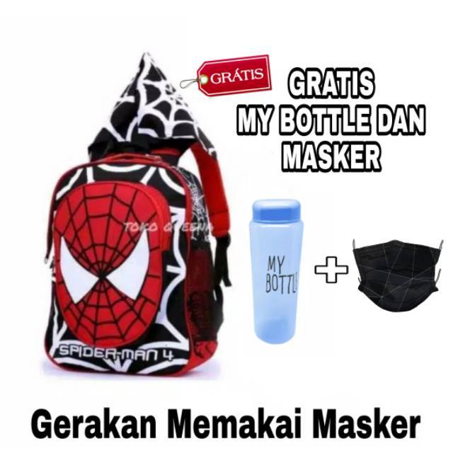 MARIS A Tas  Ransel Anak  Laki Laki Karakter Spiderman 
