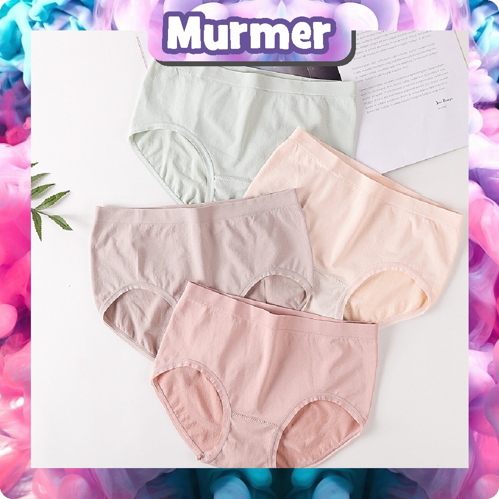 Murmerofficial B066 Celana Dalam Wanita Polos Katun CD Motif Polos Underwear Push Up Sexy Sempak Gaya Korea Import cod