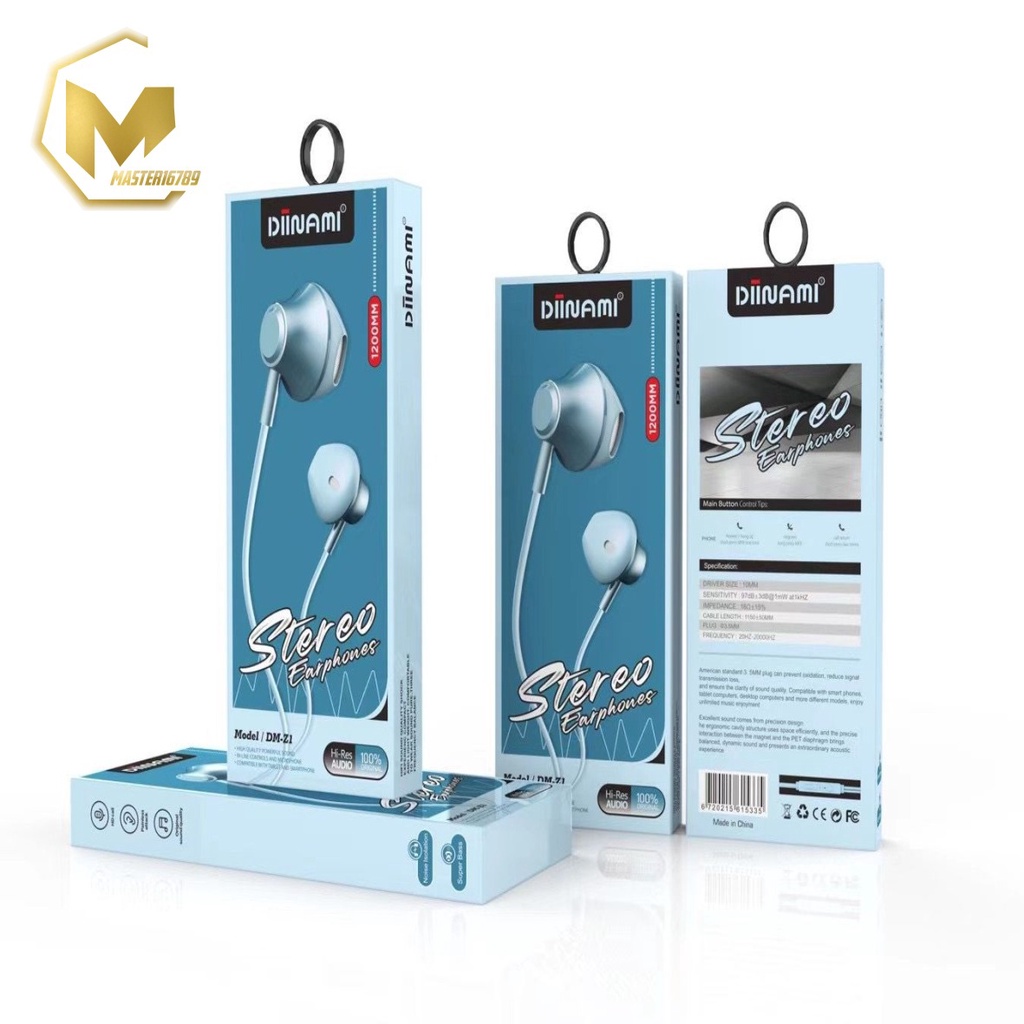 BM076 Headset earphone Hf macaron DIINAMI Z1 METAL super extra BASS for oppo Samsung vivo xiaomi MA2008