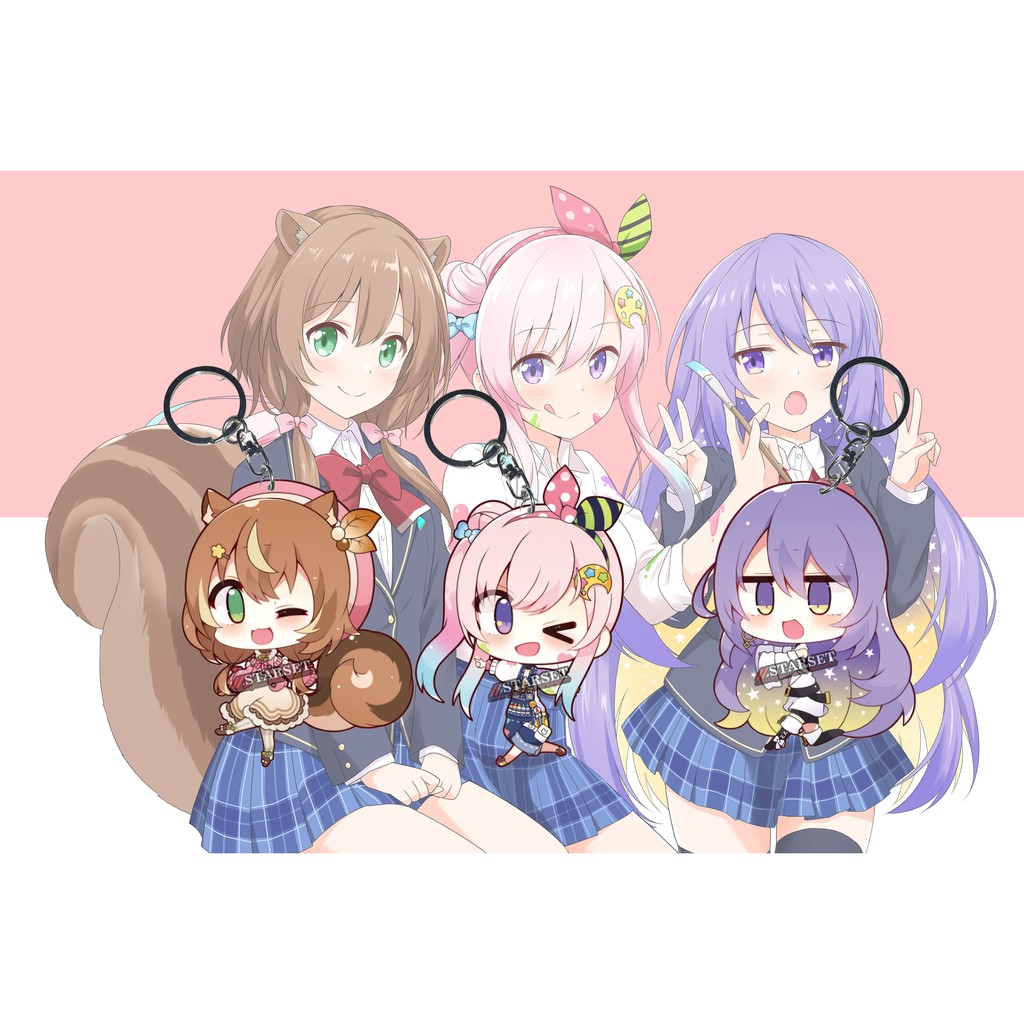 Gantungan Kunci HololiveID Gen 1 Pack - Ganci - Key Chain - Souvenir - Anime - Youtuber